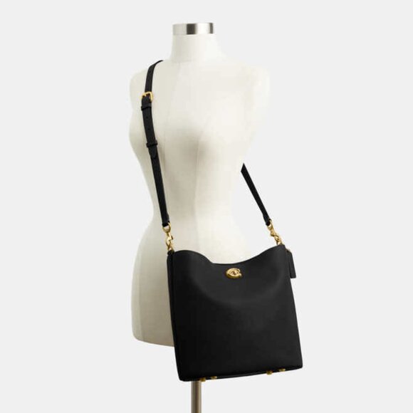 Coach Willow Soft Bucket Bag - Black - Picture 3 of 14